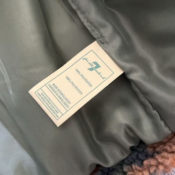 7 For All Mankind Camo Sherpa Coat 18M - Picture 8 of 8